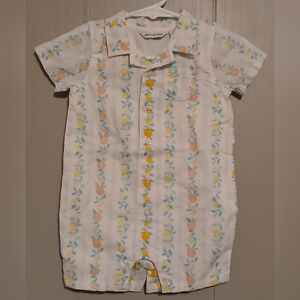 Janie and Jack Spring Break Edit Fruit Nwt Boys 3-6 Months Romper